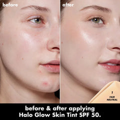 Halo Glow Skin Tint Light Coverage Foundation SPF 50- 1 Fair Neutral
