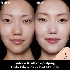 Halo Glow Skin Tint Light Coverage Foundation SPF 50- 3 Fair Cool