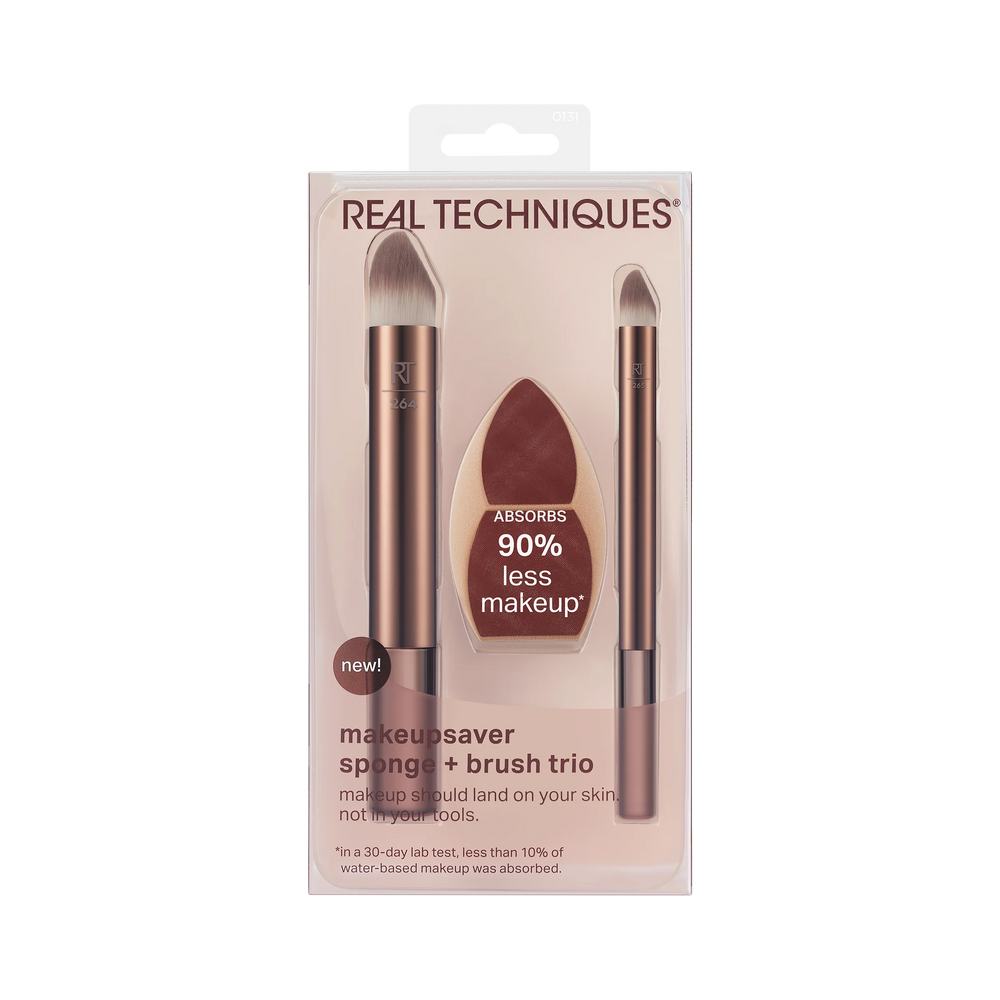 Real Techniques- Makeupsaver Sponge + Brush Trio- the beauty league pakistan- buy Real Techniques- Makeupsaver Sponge + Brush Trio pakistan