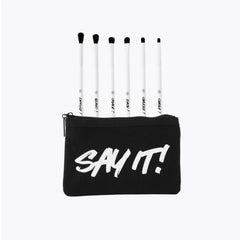 Bh Cosmetics- SAY IT! - 6 Piece Eye Brush Set with Bag - The Beauty League Pakistan