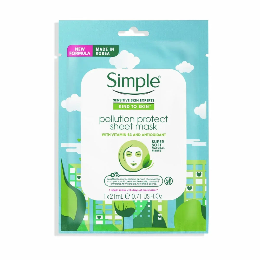 Simple- Pollution Protect Sheet Mask - The Beauty League Pakistan