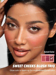 Sheglam- Sweet Cheeks Blush Trio-SunSet Cruise - The Beauty League Pakistan