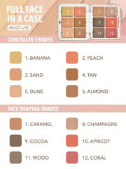 Sheglam- All About That Face Multifunctional Face Palette-Vanilla Sculpt - The Beauty League Pakistan
