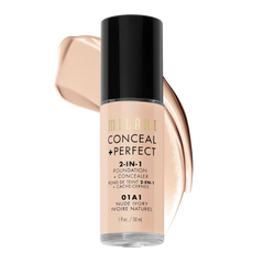 Milani- Conceal + Perfect 2-IN-1 Foundation + Concealer- 01A1 Nude Ivory - The Beauty League Pakistan