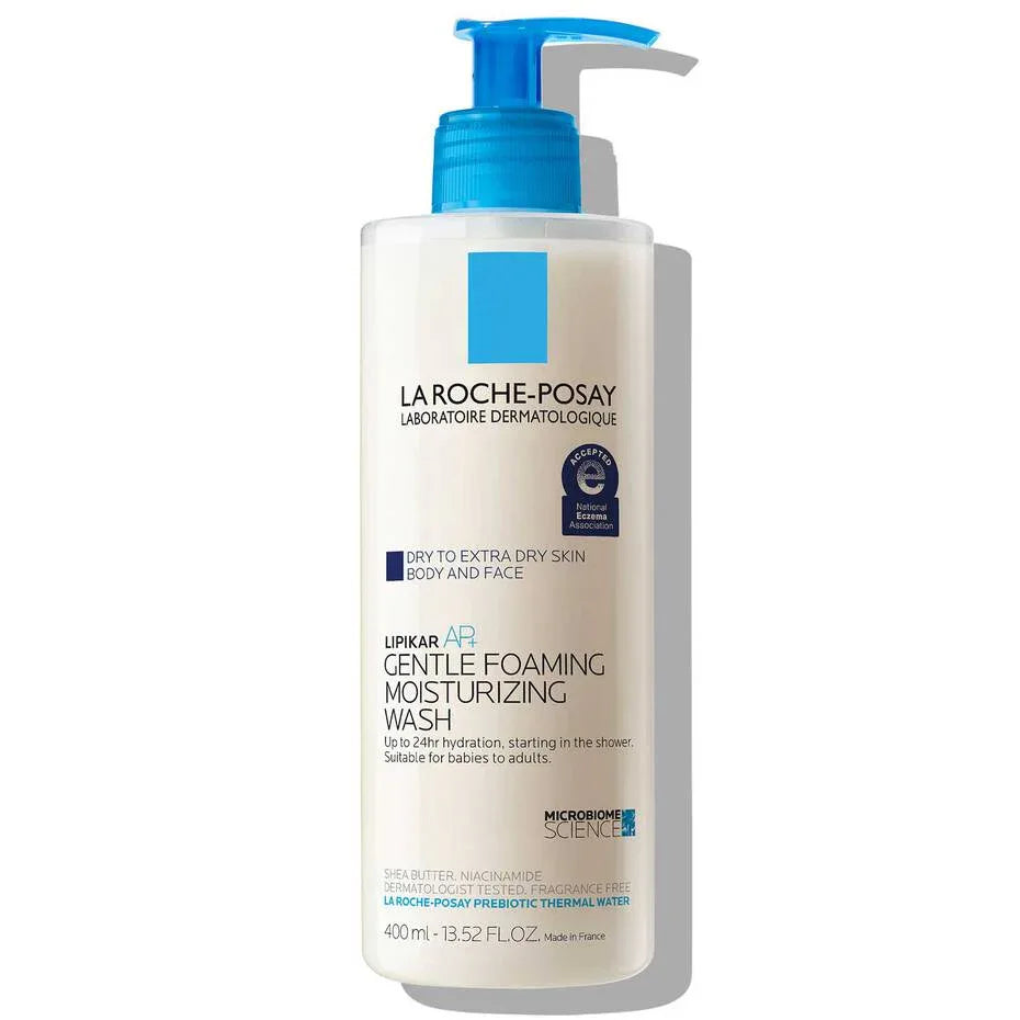 La Roche Posay- Lipikar Wash AP+ Moisturizing Body & Face Wash 400ml (EXP2025) - The Beauty League Pakistan