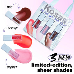 Kosas- The Wet Set: Juicy Jellies 3 Limited Edition Mini Lip Oils - The Beauty League Pakistan