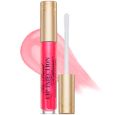 Too Faced- Lip Injection Extreme Lip Plumper Hydrating Plumping Lip Gloss- Pink Punch (Full Size)