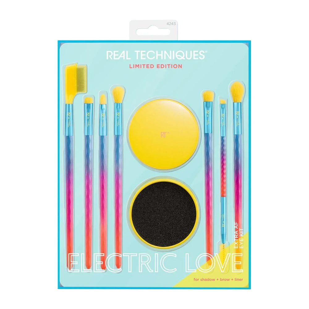 Real Techniques Limited Edition Electric Love Extra AF Eye Kit - 8 piece - The Beauty League Pakistan