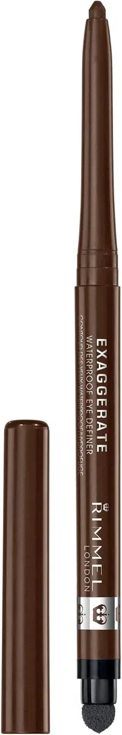 RIMMEL LONDON- Exaggerate Smoke N' Shine Eyeliner - 212 Rich Brown - The Beauty League Pakistan