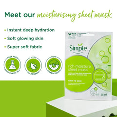 Simple- Rich Moisture Sheet Mask - The Beauty League Pakistan