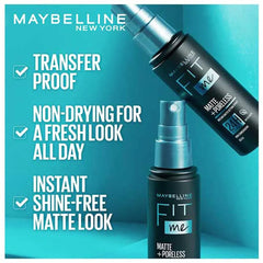 Maybelline - Fit Me Matte + Poreless Setting Spray - The Beauty League Pakistan