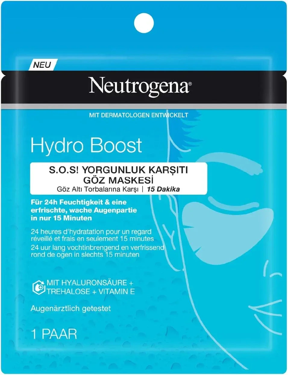 Neutrogena Hydro Boost 2-in-1 Eye Mask - The Beauty League Pakistan