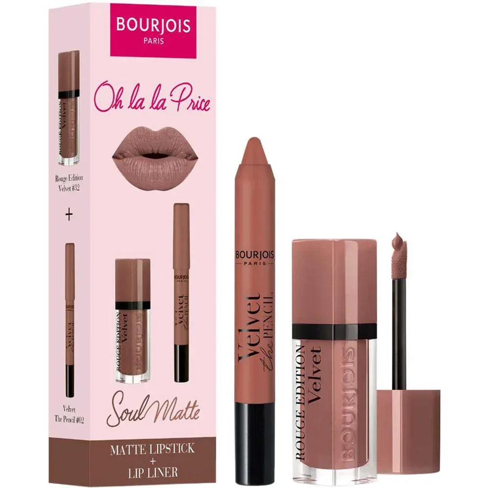 Bourjois Paris-Kit 5 Rouge Edition Velvet 32 + Velvet The Pencil 2 - The Beauty League Pakistan