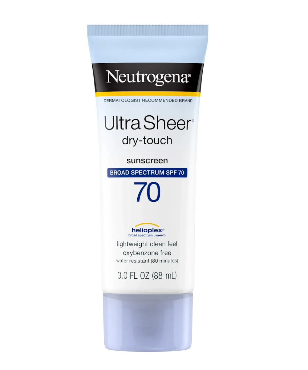 Neutrogena- Ultra Sheer® Dry-Touch Oxybenzone-Free Sunscreen Lotion Broad Spectrum SPF 70 - The Beauty League Pakistan