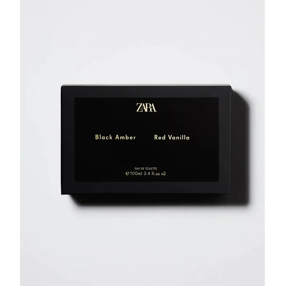 ZARA- RED VANILLA 100 ML / 3.38 OZ + BLACK AMBER 100 ML / 3.38 OZ - The Beauty League Pakistan
