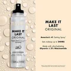 Milani- MAKE IT LAST ORIGINAL - NATURAL FINISH SETTING SPRAY JUMBO SIZE 117ML - The Beauty League Pakistan