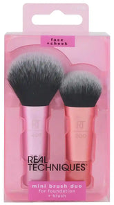 Real Techniques Mini Brush Duo For Foundation And Blush