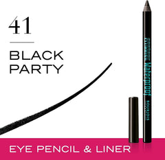 Bourjois Contour Clubbing Waterproof Pencil & Liner 41 Black Party - The Beauty League Pakistan