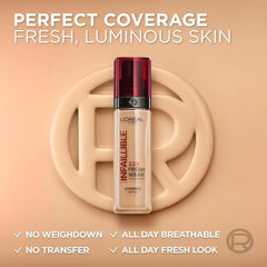 L'oreal Paris- Infallible 32hr Freshwear Foundation-130 - The Beauty League Pakistan