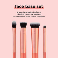 Real Techniques- Face Base Makeup Brush Set - The Beauty League Pakistan