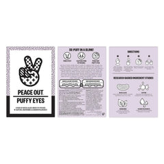 Peace Out- Puffy Eyes Patches - The Beauty League Pakistan