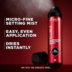 L'Oreal Paris- Infallible 3-Second Setting Mist - The Beauty League Pakistan