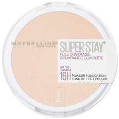 Maybelline Super Stay Full Coverage Powder Foundation Makeup, Up to 16 Hour Wear, Soft, Creamy Matte Foundation,130 Buff Beige
