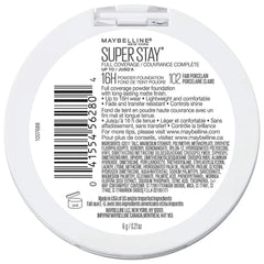 Maybelline Super Stay Full Coverage Powder Foundation Makeup, Up to 16 Hour Wear, Soft, Creamy Matte Foundation, 102 Fair Porcelain - The Beauty League Pakistan
