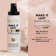 Milani Make It Last Sunscreen - Sunscreen Setting Spray with SPF 30 60ml - The Beauty League Pakistan