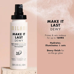 Milani Make it Last Dewy Setting Spray: Hydrate + Illuminate + Set 60ml - The Beauty League Pakistan