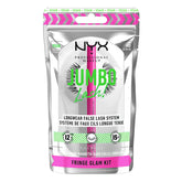 NYX-Jumbo Lash! Vegan False Eyelashes Kit with 2-in-1 Eyeliner Adhesive, Up to 12HR Wear, Reusable Fake Lashes - Fringe Glam Kit