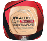 L'Oreal Paris- Infallible Fresh Wear Foundation In A Powder 24H Wear 190 Beige Sand - The Beauty League Pakistan