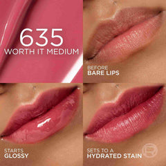LOreal Paris- Hyaluron Tint Lip Stain and Serum- 635 Worth It Medium