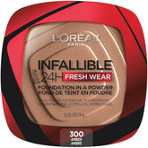 L'Oreal Paris- Infallible Fresh Wear Foundation In A Powder 24H Wear 300 Amber - The Beauty League Pakistan