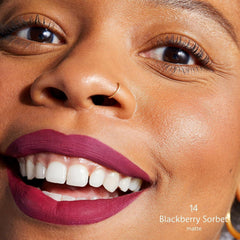 SEPHORA COLLECTION Cream Lip Stain Liquid Lipstick 14 Blackberry Sorbet - The Beauty League Pakistan