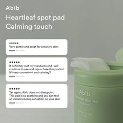 Abib- Heartleaf spot pad Calming touch 150ml / 5.07 fl.oz (80 pads) - The Beauty League Pakistan