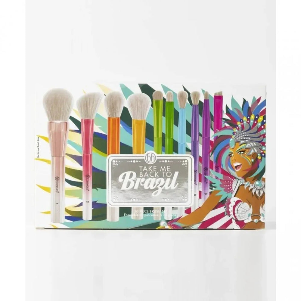 BH Cosmetics- Take Me Back to Brazil - 10 Piece Brush Set - The Beauty League Pakistan