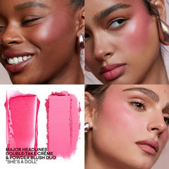 Patrick Ta- Major Headlines Double-Take Crème & Powder Blush Duo- She's A Doll - The Beauty League Pakistan