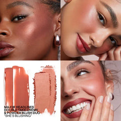 Patrick Ta-Major Headlines Double-Take Crème & Powder Blush Duo- She's Blushing - The Beauty League Pakistan