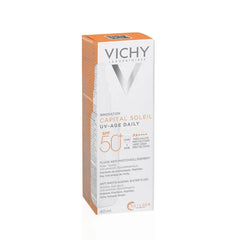 Vichy- Capital Soleil UV Age Daily SPF50+ Facial Sunscreen - The Beauty League Pakistan