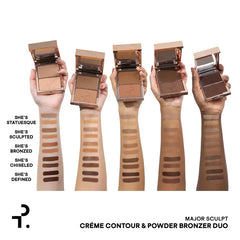 PATRICK TA Major Sculpt Crème Contour & Powder Bronzer Duo- She's Statuesque