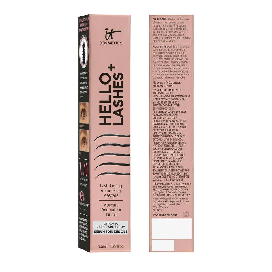 it Cosmetics- Hello Lashes+ Volumizing Mascara with Lash Serum - The Beauty League Pakistan