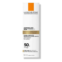 La Roche Posay Anthelios Age Correct SPF 50 Sunscreen: Broad Spectrum Protection with UVA/UVB, Water-resistant, Non-comedogenic, Hypoallergenic & More - The Beauty League Pakistan