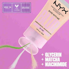 Nyx- Bare With Me Blur Tint Foundation- 01 Pale
