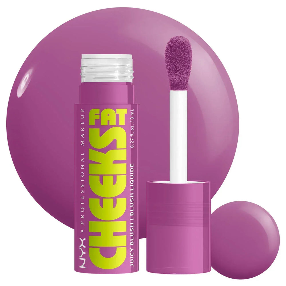 Nyx- Fat Cheeks Juicy Liquid Blush- Blueberry Burst - The Beauty League Pakistan