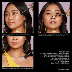 NYX Born To Glow Icy Highlighter Duo - High Key Flex & Flexpensive - The Beauty League Pakistan