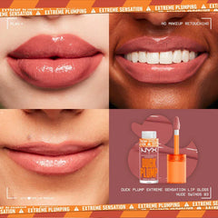 NYX-DUCK PLUMP HIGH PIGMENT PLUMPING LIP GLOSS- Nude Swings - The Beauty League Pakistan