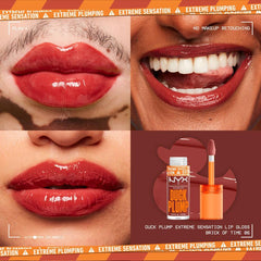 NYX-DUCK PLUMP HIGH PIGMENT PLUMPING LIP GLOSS- 06 Brick of Time - The Beauty League Pakistan