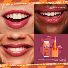 NYX-DUCK PLUMP HIGH PIGMENT PLUMPING LIP GLOSS- Strike A Rose