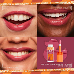 NYX-DUCK PLUMP HIGH PIGMENT PLUMPING LIP GLOSS- Strike A Rose - The Beauty League Pakistan